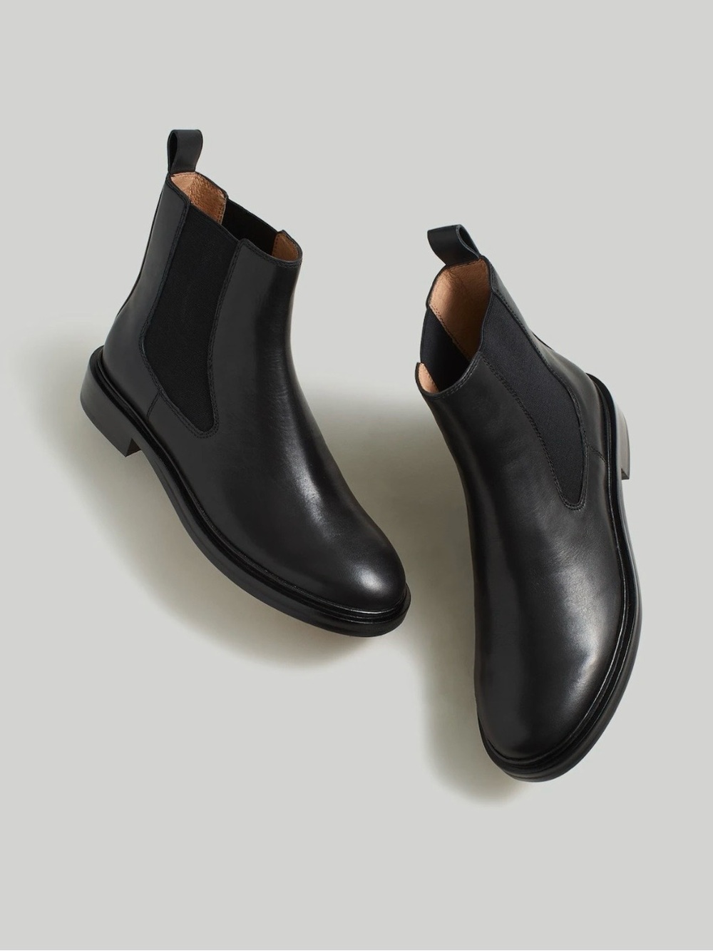 Madewell Women’s Black Chelsea Boots - Classic Slip-On Dress Boot